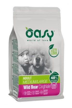 Oasy Dog One Protein Dry Cane Erwachsener Medium / Large Boar 2,5 kg