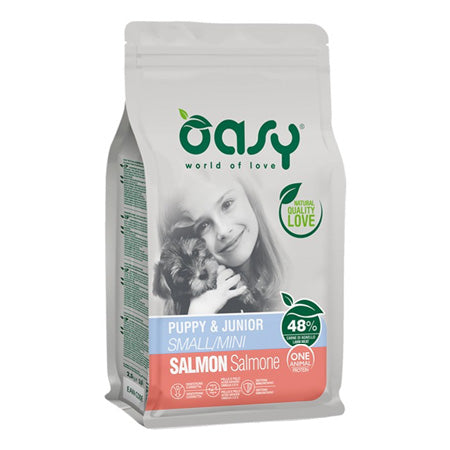 Oasy Dog One Protein trockener Hundewelpe Lachs 800 gr