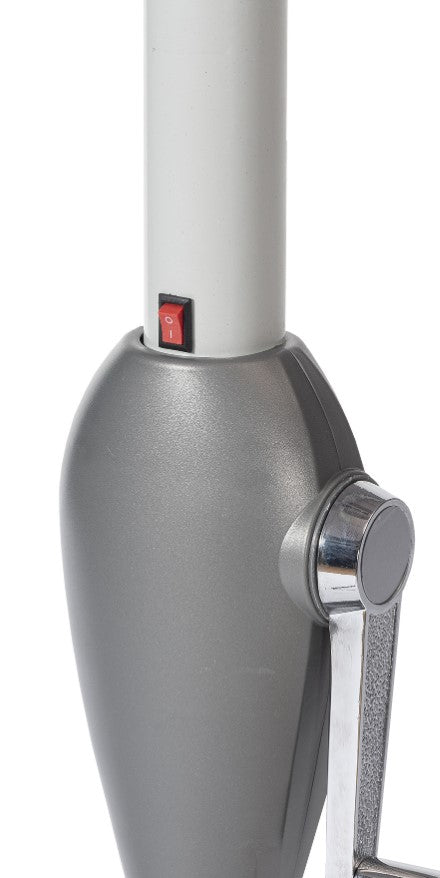 Umbrella central pole Plus round 270 cm gray with LED lights