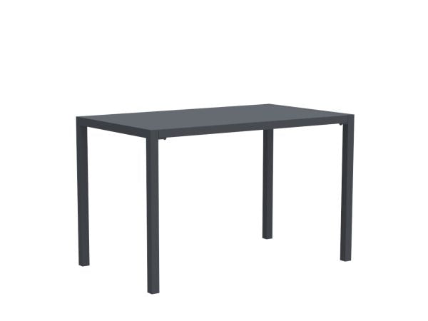 Quatris Tavolo da esterno 120x80 cm metallo antracite