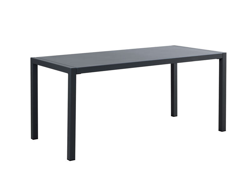 Quatris Tavolo da esterno 160x80 cm metallo antracite