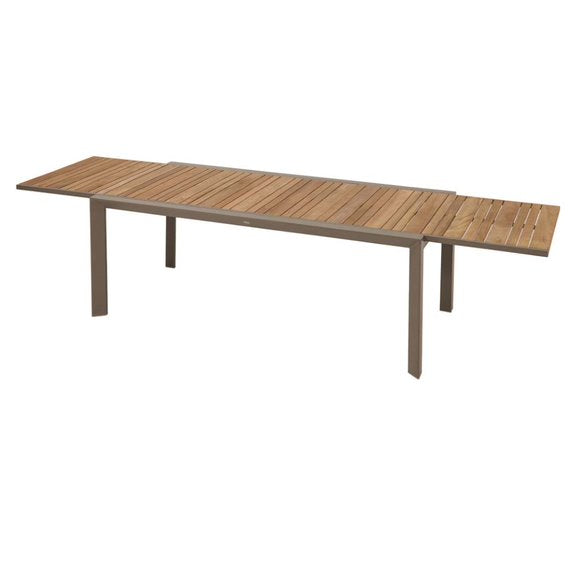 Dining set with extendable garden table from 6 to 12 seats - Bayron model