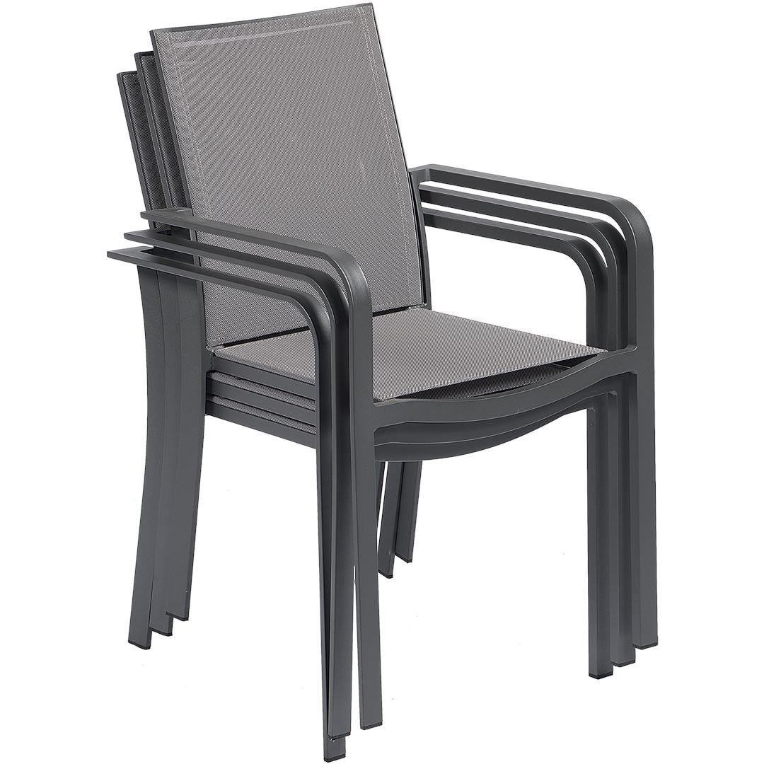 Extendable garden dining set from 6 to 12 seats - model Max