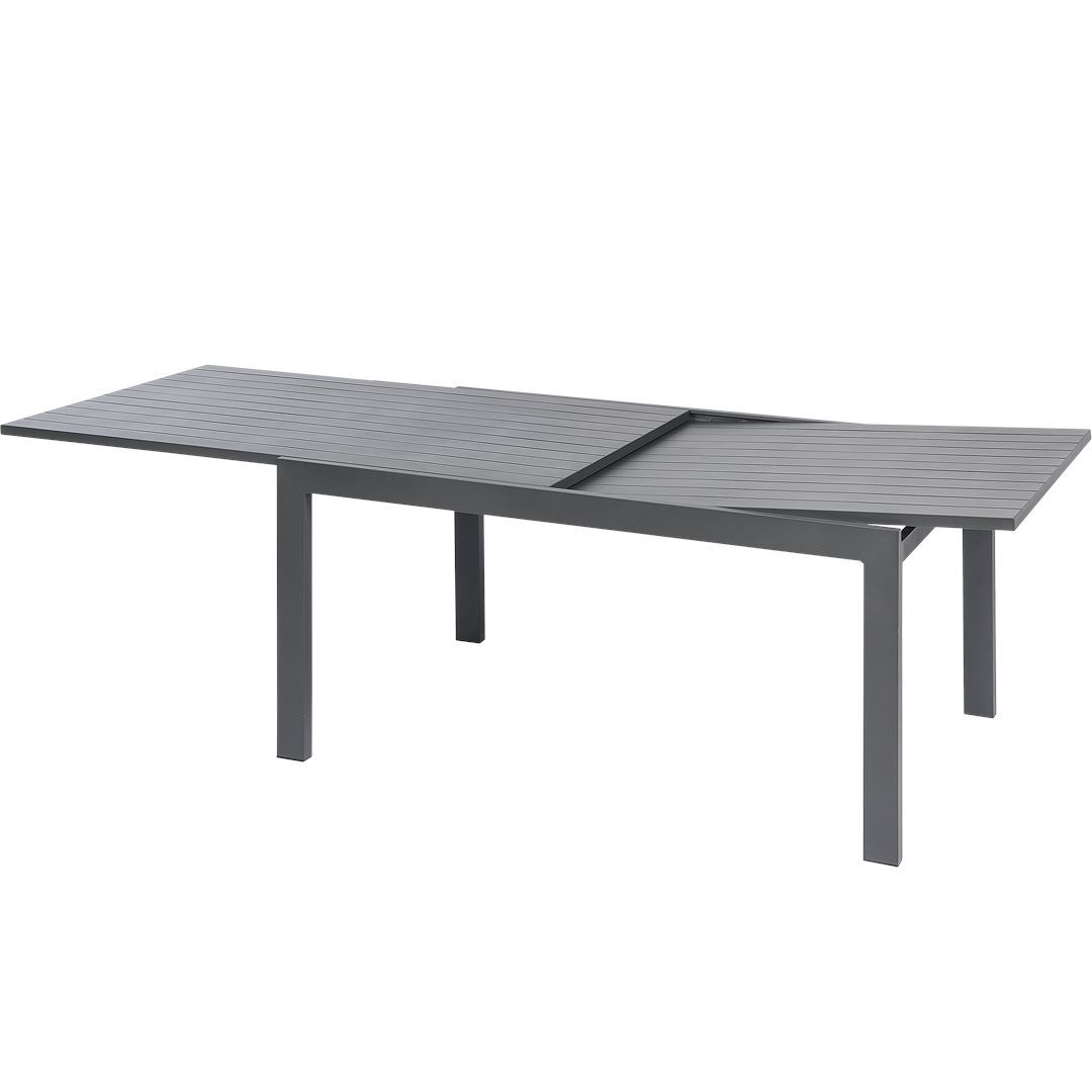 Extendable garden dining set from 6 to 12 seats - model Max