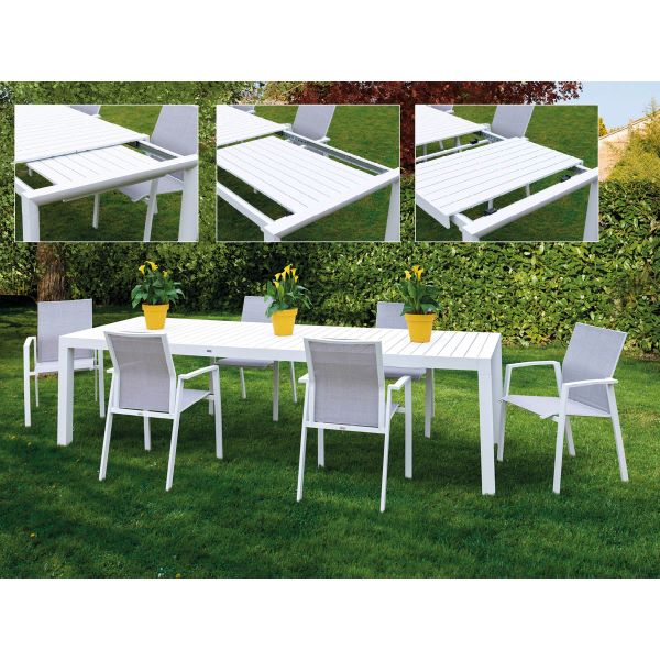 6 to 10 seater garden dining set - Linosa model
