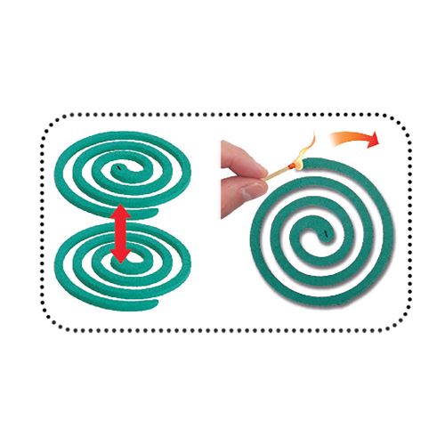 Mückenschutzspulen mit Flortis-Stützen