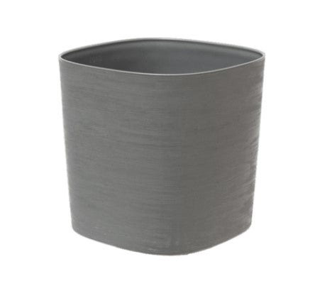 Capri Tera vase in gray recycled plastic