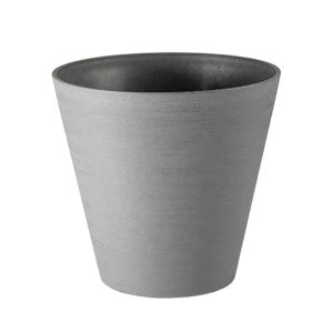 Hoop Tera vase in gray recycled plastic