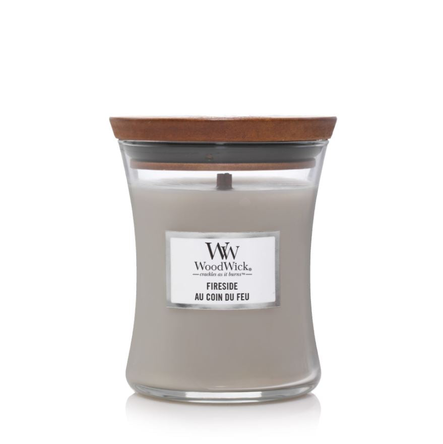 Woodwick fireside candle