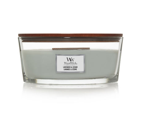 Woodwick candle lavender & cedar