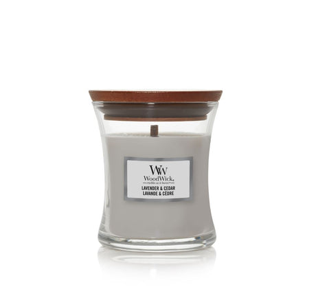 Woodwick candle lavender & cedar