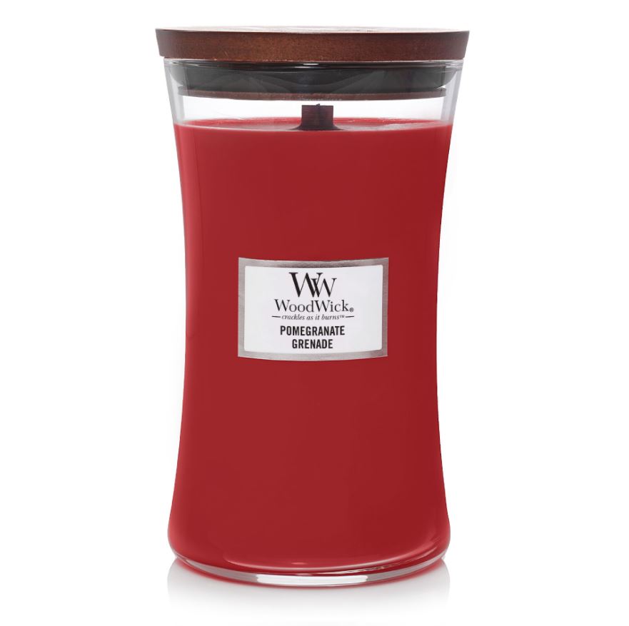 Woodwick pomegranate candle
