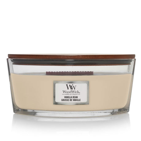 Woodwick vanilla bean candle