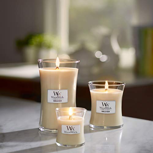 Woodwick vanilla bean candle