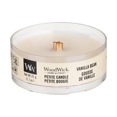 Woodwick vanilla bean candle