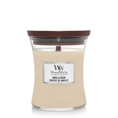 Woodwick vanilla bean candle