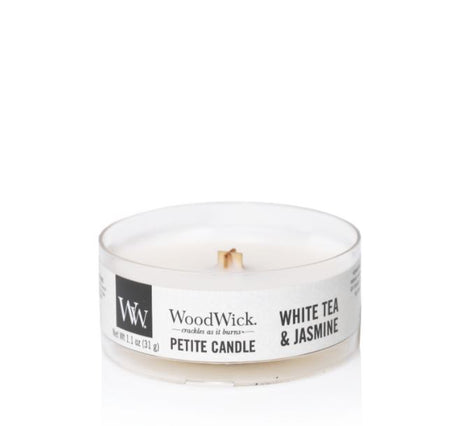 Woodwick white tea & jasmine candle