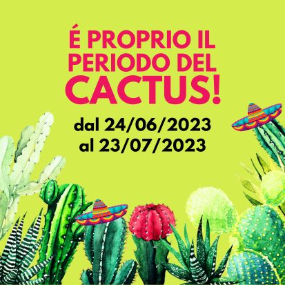 Esposizione "É proprio un periodo del Cactus" dedicata alle piante grasse.