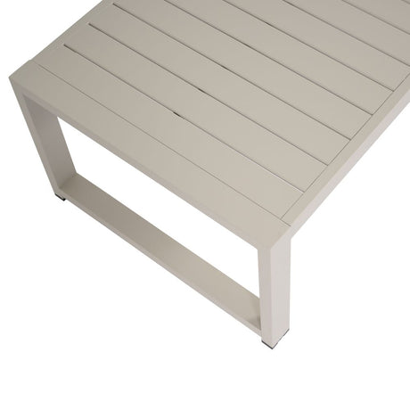 Salotto da Giardino Vision - Set con Divano e Poltrone in Alluminio Beige