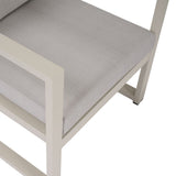 Salotto da Giardino Vision - Set con Divano e Poltrone in Alluminio Beige