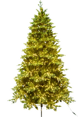 Albero di Natale artificiale Cooper in Pe e Pvc con led luce calda