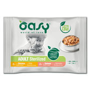 Oasy FlowPack buste in bocconi per gatti 4x85gr