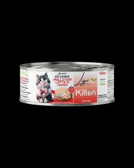 Ligo Nature vellutata alimento per Gattini -  kitten pollo e latte di capra 85 gr - Iperverde