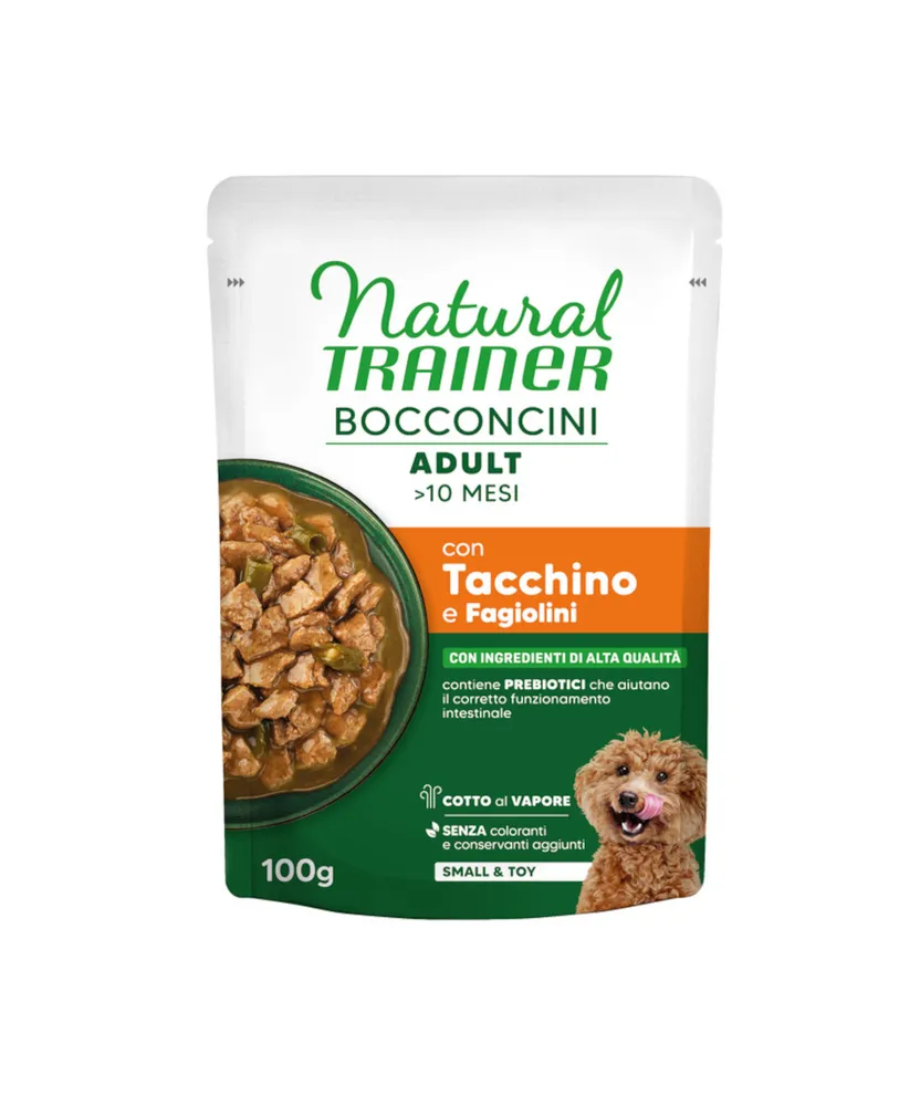 natural trainer per cani small&toy busta 100 gr