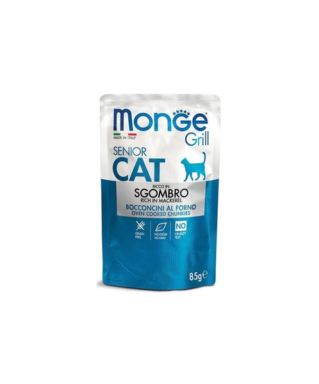 monge grill busta senior per gatti 85gr - Iperverde