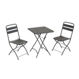 Set da balcone Easy - Tavolo e 2 Sedie Pieghevoli