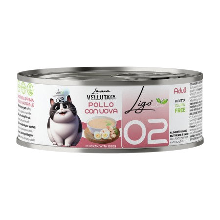 Ligo Nature vellutata 02 alimento per Gatti Adulti - pollo con uova 85 gr