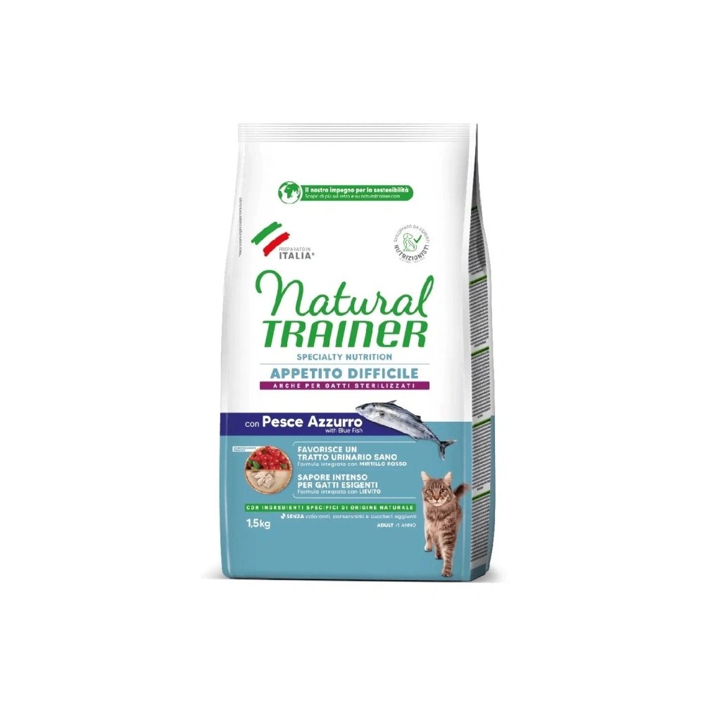 natural trainer gatto appetito difficile con pesce azzurro 1,5kg