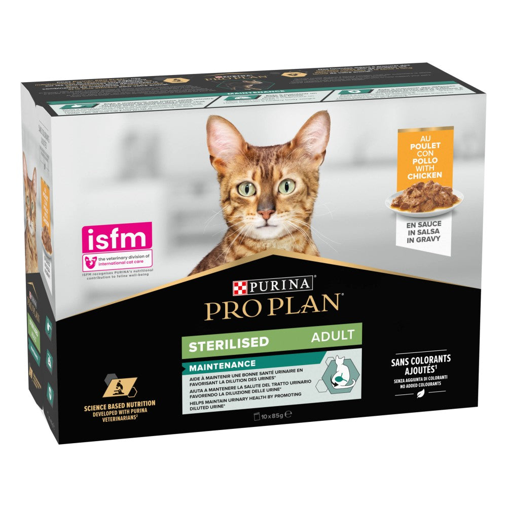 purina ProPlan multipack per gatti sterilizzati 10x85gr