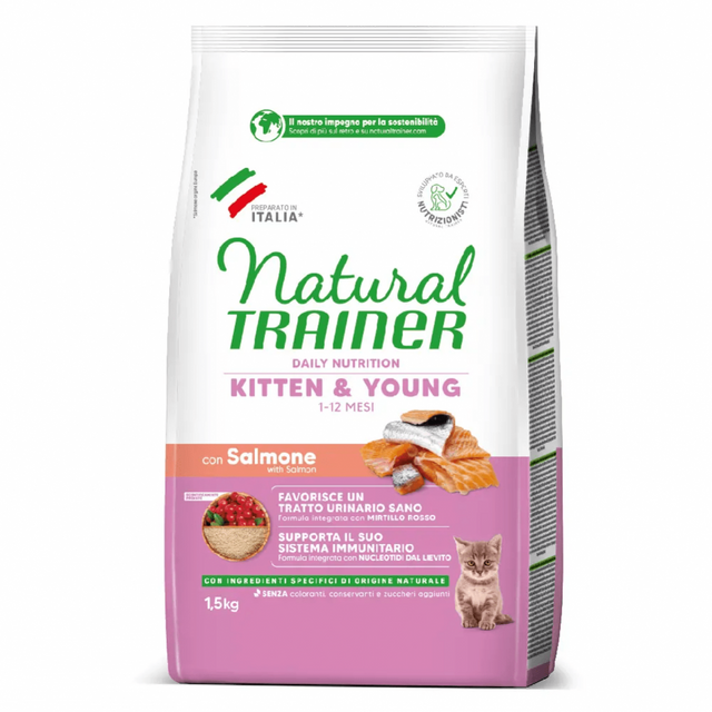 Natural Trainer Gattino - Kitten Salmone 300 gr - Iperverde