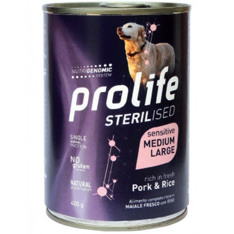 Prolife Dog sterilised per cani con maiale 400gr - Iperverde