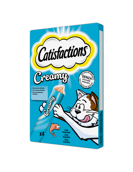 Catisfactions Creamy snack cremoso per gatti 4x10gr - Iperverde
