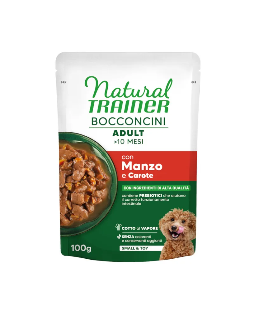 natural trainer per cani small&toy busta 100 gr