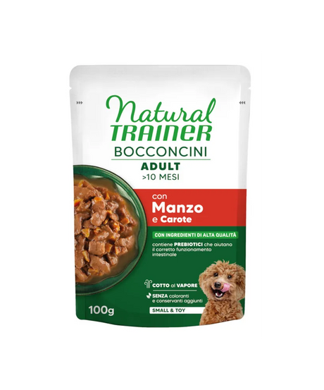 natural trainer per cani small&toy busta 100 gr