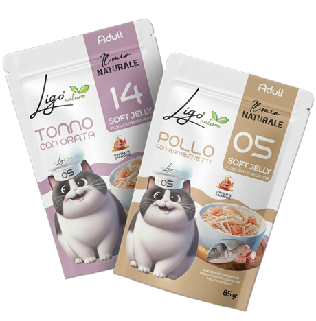 Ligo Nature alimento in Brodo per Gatti Adulti 85 gr