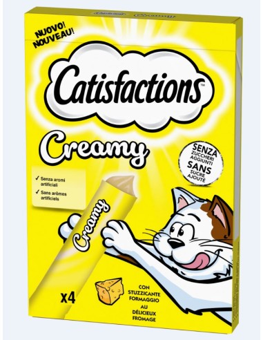 Catisfactions Creamy snack cremoso per gatti 4x10gr - Iperverde