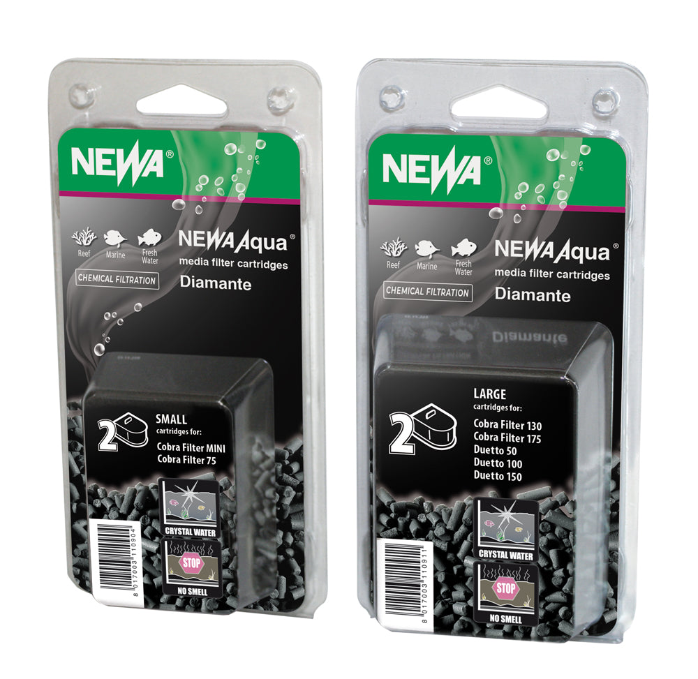 Newa Aqua Diamante Ricambio Cartucce Carbone Filtri Duetto 50/100/150 e Cobra 130/175 - 2 pc