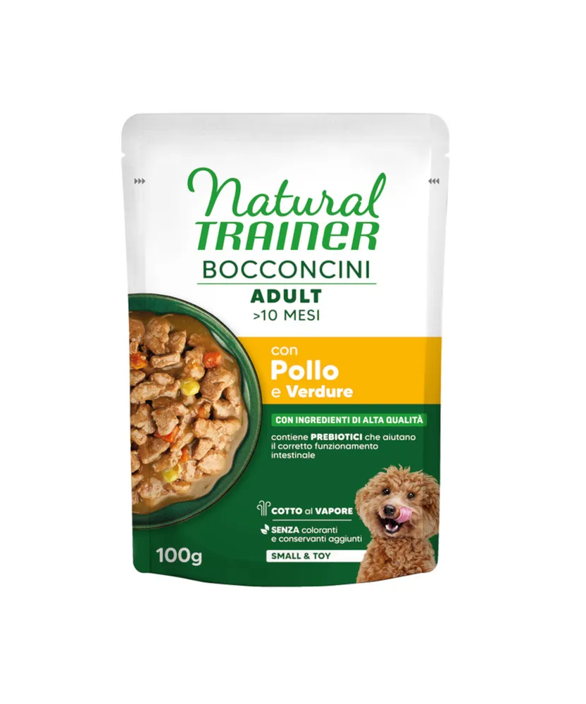 natural trainer per cani small&toy busta 100 gr
