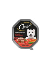 cesar selezioni dell'orto vaschette per cani 150 gr