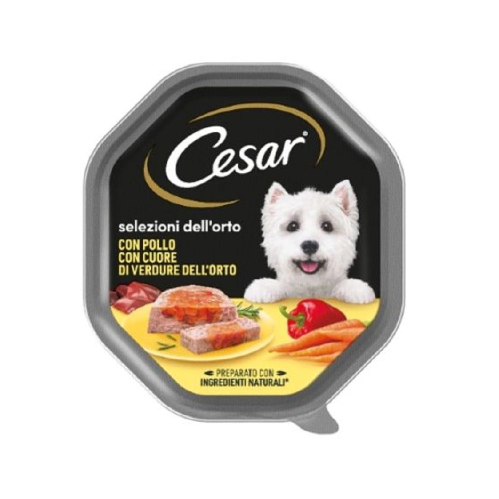 Cesar cuore di verdure vaschette per cani 150 gr - Iperverde