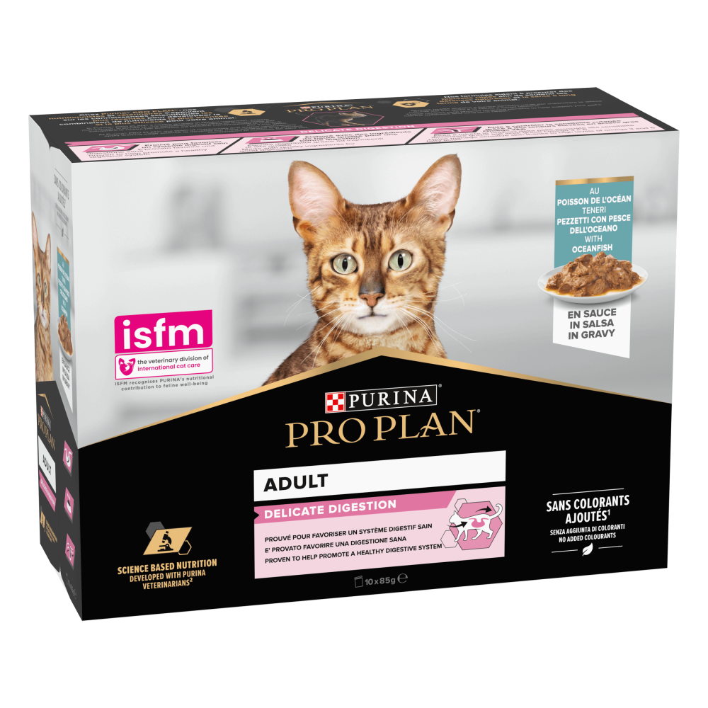 purina ProPlan multipack delicato per gatti adulti 10x85gr