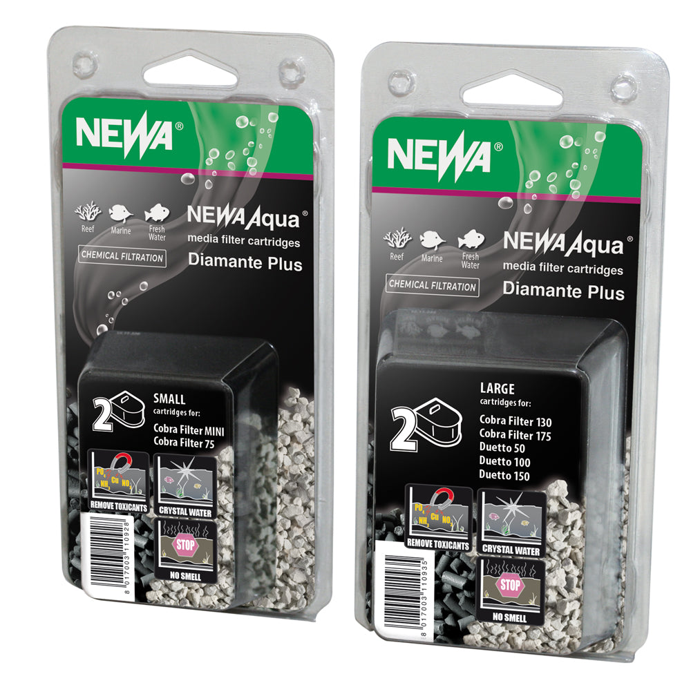 NEWA AQUA DIAMANTE PLUS RICAMBIO CARTUCCE CARBONE+ZEOLITE FILTRI COBRA 130/175 - 2 PC