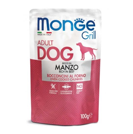 monge grill busta per cani adulti 100gr - Iperverde