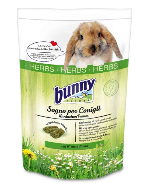 Bunny sogno per conigli herbs 750 gr