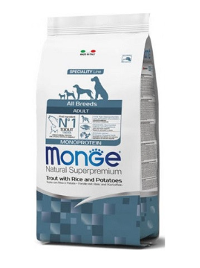 Monge Speciality Cane Trota, Riso e Patate 12 kg