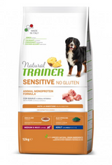 Natural Trainer No Gluten Adult Medium/Maxi Maiale